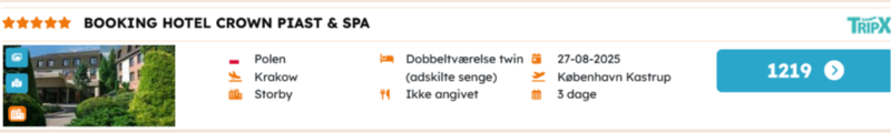 Kom på billig 4* sommer rejse til Krakow