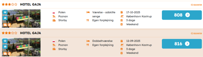 Book din billige miniferie og weekendophold til Poznan