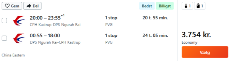 Book din flybillet til Bali hos IndiGo