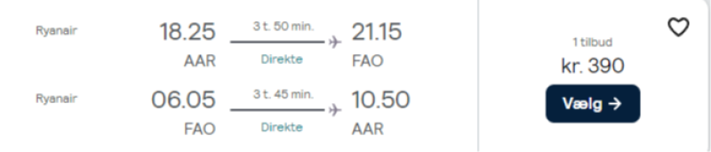 Flyv til Faro til lavpris