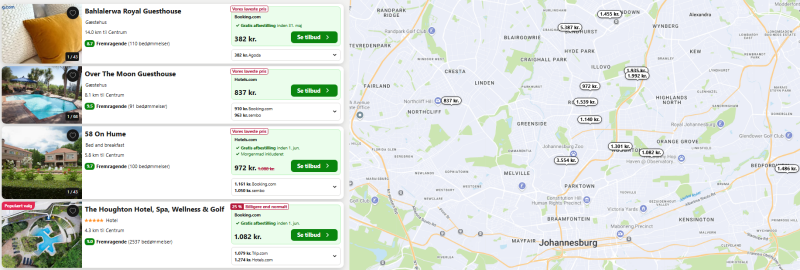 Skal du bruge et hotel i Johannesburg ?
