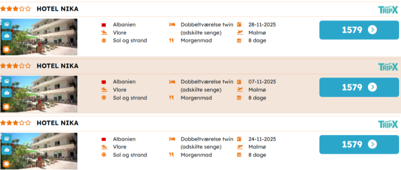 Book din efterårsferie i Albanien