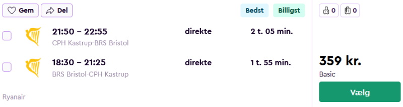 Billige flybilletter til Bristol