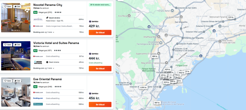 Bo 4* fra 215 DKK p.p. per nat i Panama City