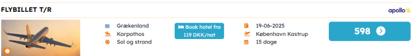 Bestil din flybillet til Karpathos hos Sunweb