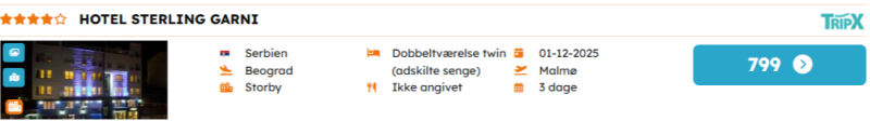 Book din billige vinterferie i Beograd