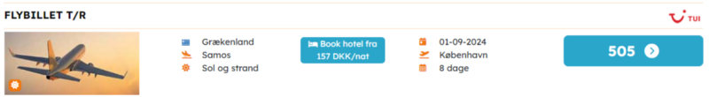 Book din flybillet hos TUI