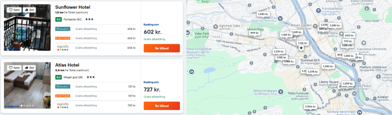 Bo centralt i Tbilisi på fremragende bedømt 3* hotel for 301 DKK p.p. for 4 overnatninger