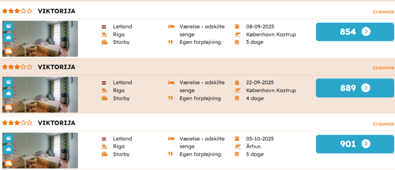Book din ferie i Riga