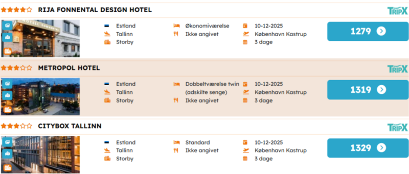 Kom billigt til Tallinn