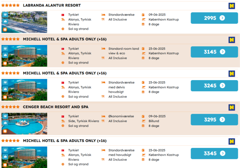 Book 5* all inclusive til skarpe priser