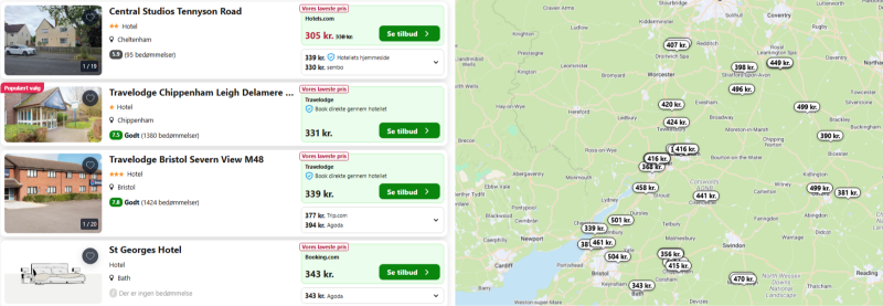 Billige hoteller i Cotswold