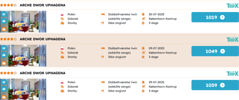 Book billig sommerferie til Gdansk